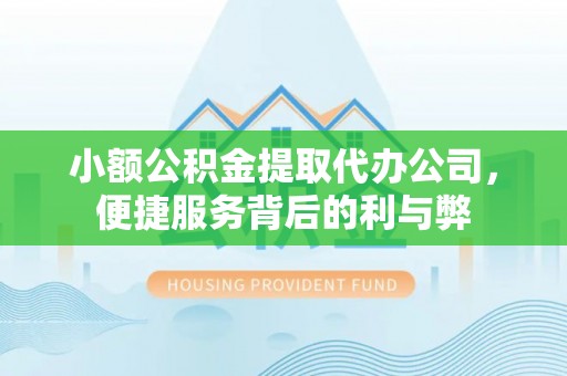 商南小额公积金提取代办公司，便捷服务背后的利与弊