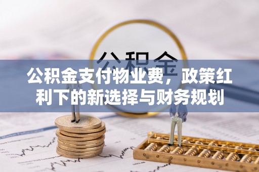 商南公积金支付物业费，政策红利下的新选择与财务规划