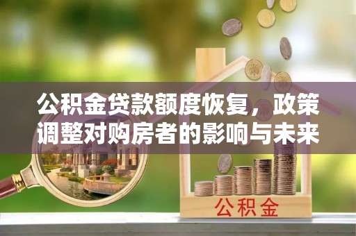 商南公积金贷款额度恢复，政策调整对购房者的影响与未来展望