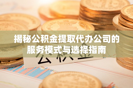 商南揭秘公积金提取代办公司的服务模式与选择指南