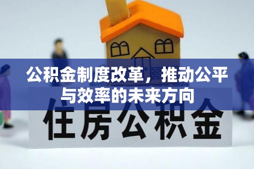 商南公积金制度改革，推动公平与效率的未来方向