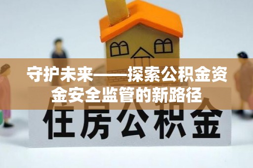 商南守护未来——探索公积金资金安全监管的新路径